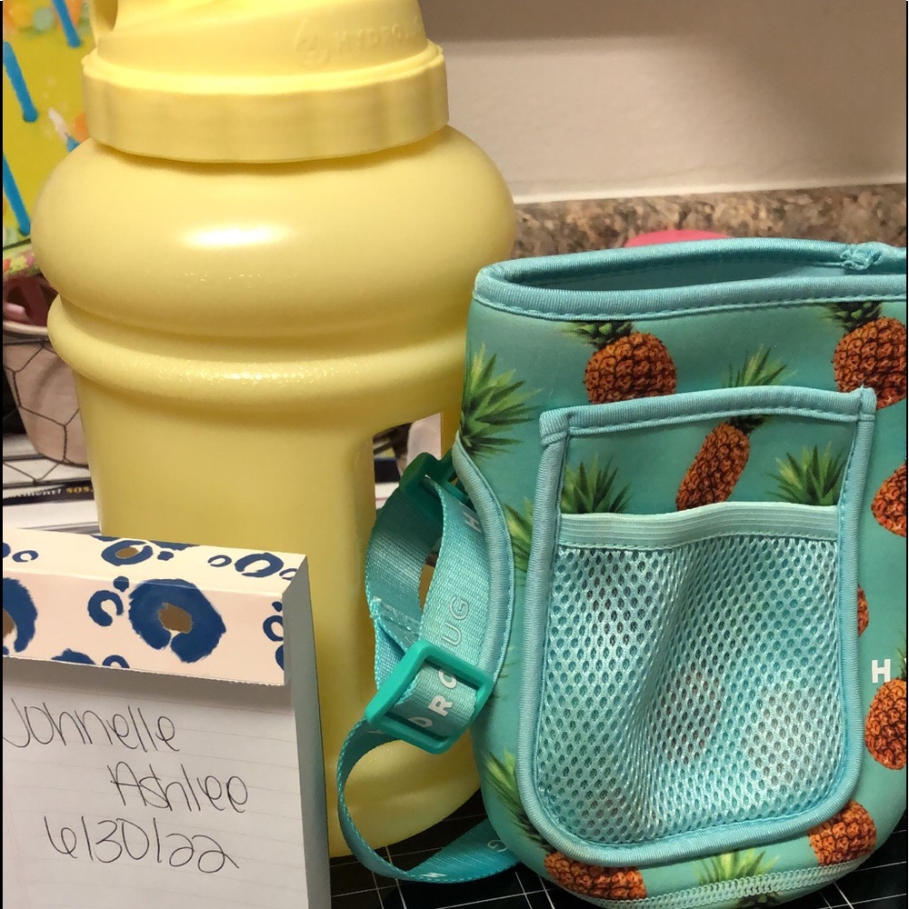 Hydrojug pineapple sleeve and yellow jug